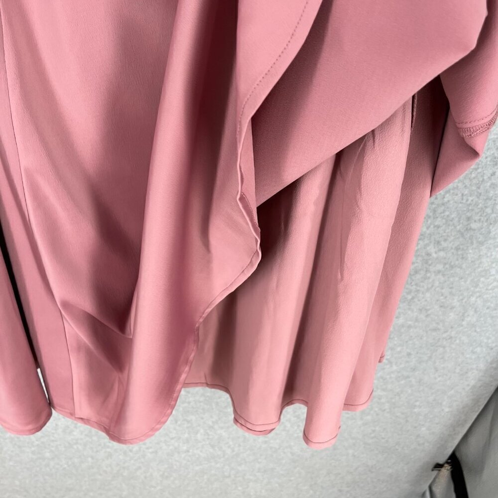 ModCloth Your Luxe-y Day Satin Midi Dress Size 2 Rose Pink Feminine Event NEW - Picture 3 of 13